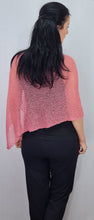 Load image into Gallery viewer, Crochet Lace Knit Small Poncho - Rose