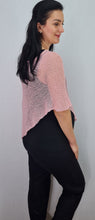 Load image into Gallery viewer, Crochet Lace Knit Small Poncho - Baby Pink