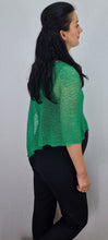Load image into Gallery viewer, Crochet Lace Knit Small Poncho - Jade Green