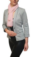 Load image into Gallery viewer, Popcorn Style Crochet Poncho - Baby Pink