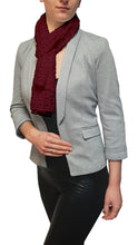 Load image into Gallery viewer, Popcorn Style Crochet Poncho - Burgundy