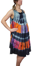 Load image into Gallery viewer, L'Affair Ladies Umbrella Cut Maternity Pregnancy Floral Print Sleeveless Lightweight Casual Beach Summer Dress (Black Purple, One Size)