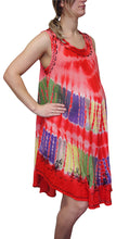Load image into Gallery viewer, L'Affair Ladies Umbrella Cut Maternity Pregnancy Floral Print Sleeveless Lightweight Casual Beach Summer Dress (Blush Red Candy, One Size)