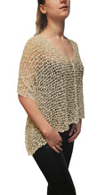 Load image into Gallery viewer, Popcorn Style Crochet Poncho - Cream