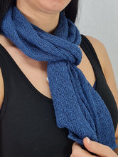 Load image into Gallery viewer, Crochet Lace Knit Small Poncho - Dark Denim