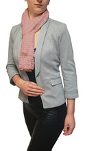 Load image into Gallery viewer, Popcorn Style Crochet Poncho - Dusty Pink