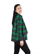 Load image into Gallery viewer, Flannel Shirts 100% Cotton Checked Green/Navy