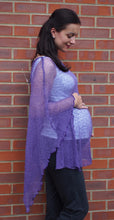 Load image into Gallery viewer, Crochet Lace Knit Batwing Poncho - Lilac