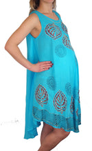 Load image into Gallery viewer, Ladies, Umbrella, Cut, Maternity, Pregnancy, Floral, Print, Sleeveless, Lightweight, Beach, Summer, Dress,