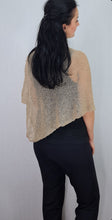 Load image into Gallery viewer, Crochet Lace Knit Small Poncho - Fawn