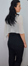 Load image into Gallery viewer, Mimosa Ladies Glitter Small Poncho - Ivory Silver