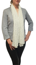 Load image into Gallery viewer, Popcorn Style Crochet Poncho - Ivory