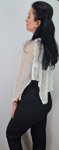 Load image into Gallery viewer, Crochet Lace Knit Small Poncho - Ivory