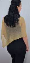 Load image into Gallery viewer, Crochet Lace Knit Small Poncho - Latte