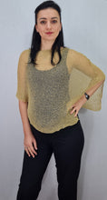 Load image into Gallery viewer, Crochet Lace Knit Small Poncho - Latte