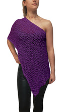 Load image into Gallery viewer, Popcorn Style Crochet Poncho - Lilac