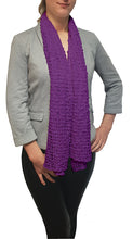 Load image into Gallery viewer, Popcorn Style Crochet Poncho - Lilac