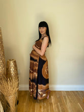 Load image into Gallery viewer, Long Smocked Dress - One Size Black Latte