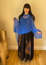 Load image into Gallery viewer, Long Smocked Dress - One Size Black Leaves