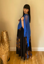 Load image into Gallery viewer, Long Smocked Dress - One Size Black Leaves