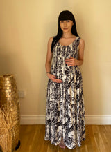 Load image into Gallery viewer, Long Smocked Dress - One Size White Flowers