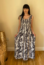 Load image into Gallery viewer, Long Smocked Dress - One Size White Flowers