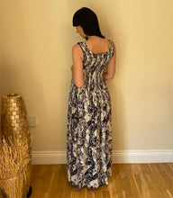 Load image into Gallery viewer, Long Smocked Dress - One Size White Flowers
