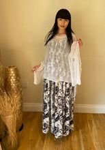 Load image into Gallery viewer, Long Smocked Dress - One Size White Flowers
