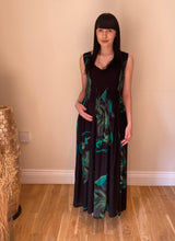 Load image into Gallery viewer, Long Smocked Dress - One Size Summer Leaves