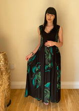 Load image into Gallery viewer, Long Smocked Dress - One Size Summer Leaves