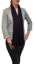 Load image into Gallery viewer, Popcorn Style Crochet Poncho - Purple