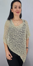 Load image into Gallery viewer, Popcorn Style Crochet Poncho - Pebble