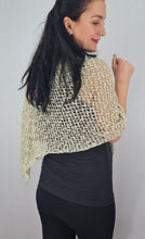 Load image into Gallery viewer, Popcorn Style Crochet Poncho - Pebble