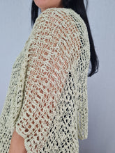 Load image into Gallery viewer, Popcorn Style Crochet Poncho - Pebble