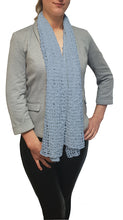 Load image into Gallery viewer, Popcorn Style Crochet Poncho - Powder Blue