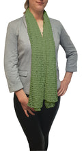 Load image into Gallery viewer, Popcorn Style Crochet Poncho - Sage Green