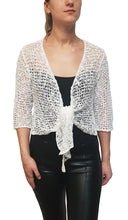 Load image into Gallery viewer, Popcorn Style Shrug - White