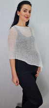Load image into Gallery viewer, Crochet Lace Knit Small Poncho - White