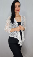 Load image into Gallery viewer, Popcorn Style Shrug - White