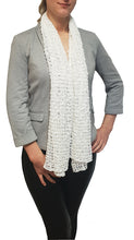 Load image into Gallery viewer, Popcorn Style Crochet Poncho - White