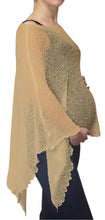 Load image into Gallery viewer, Crochet Lace Knit Batwing Poncho - Taupe