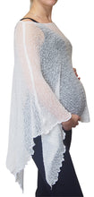 Load image into Gallery viewer, Crochet Lace Knit Batwing Poncho - White