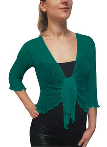 Jade green 2025 bolero jacket