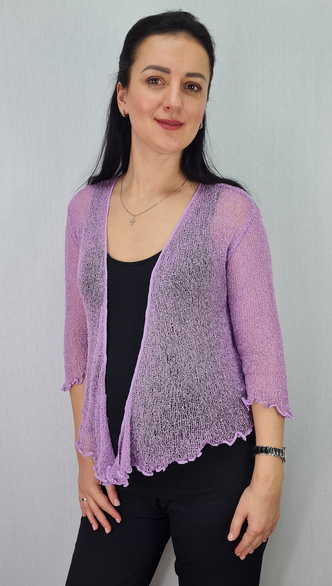 Lilac shrug clearance