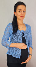 Load image into Gallery viewer, Popcorn Style Cardigan - Mid Blue
