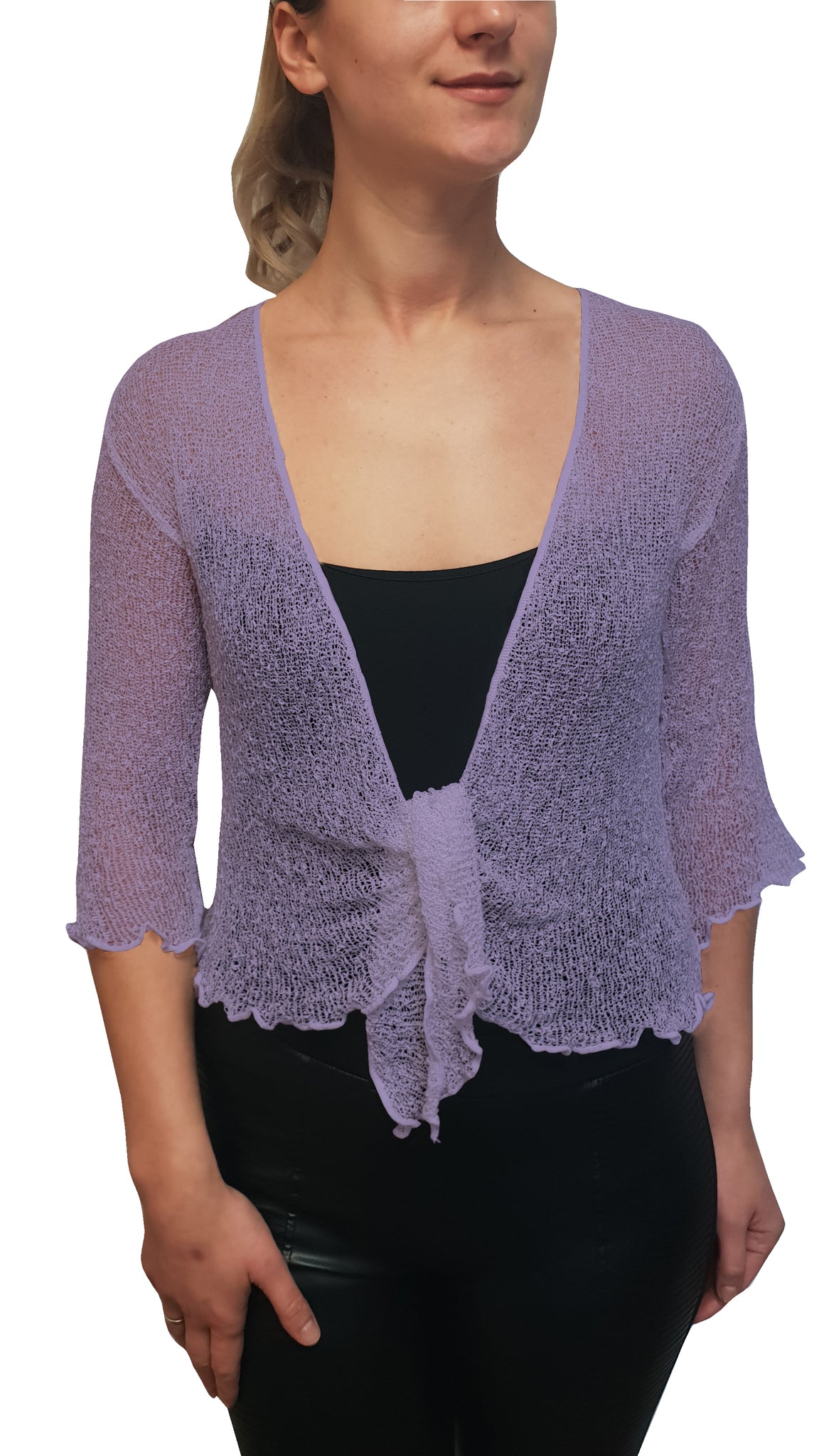 Crochet shrug plus on sale size